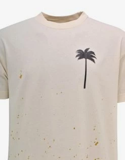 Palm Angels Clothing Beige PXP Painted T-Shirt