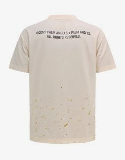 Palm Angels Clothing Beige PXP Painted T-Shirt