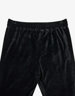 Palm Angels Black Chenille Track Pants With Rainbow Stripes