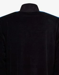 Palm Angels Black Chenille Tracksuit With Rainbow Stripes