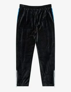 Palm Angels Black Chenille Tracksuit With Rainbow Stripes