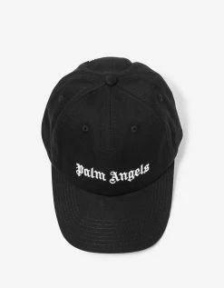 Palm Angels Black Classic Logo Cap