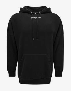 Palm Angels Clothing Black Classic Logo Oversized Hoodie