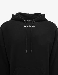 Best Pirce ๐ Palm Angels Clothing Black Classic Logo Oversized Hoodie ๐ 9 Palm Angels Clothing Black Classic Logo Oversized Hoodie
