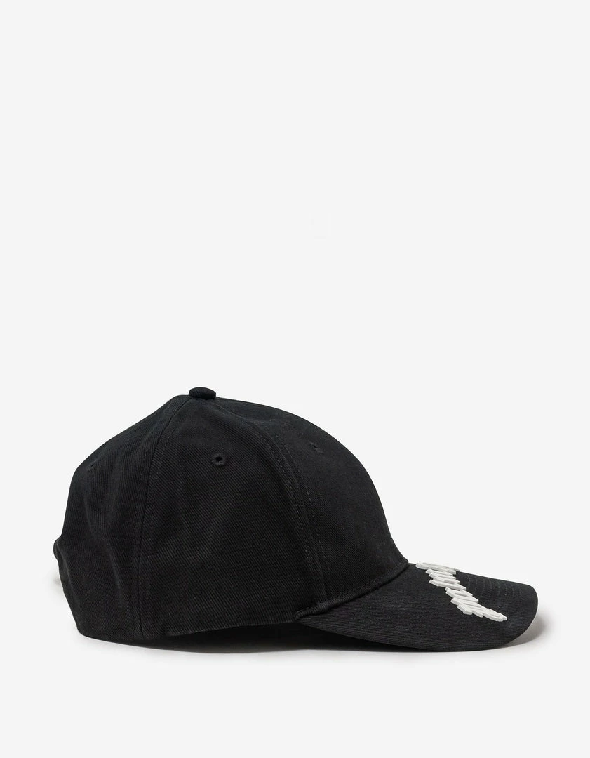 Best Sale ⭐ Palm Angels Accessories Black Curved Logo Cap 😍 6 Palm Angels Accessories Black Curved Logo Cap