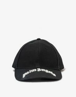 Palm Angels Accessories Black Curved Logo Cap