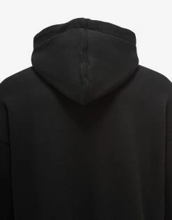 Palm Angels Clothing Black Curved Logo Hoodie