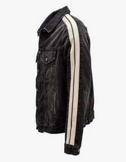 Discount π₯° Palm Angels Clothing Black Denim Jacket With Stripes π 11 Palm Angels Clothing Black Denim Jacket With Stripes