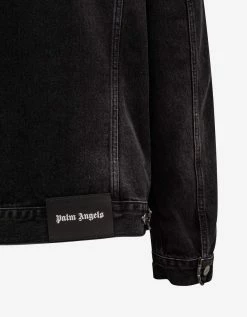 Discount π₯° Palm Angels Clothing Black Denim Jacket With Stripes π 14 Palm Angels Clothing Black Denim Jacket With Stripes