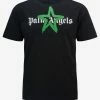 Palm Angels Black & Green Star Sprayed T-Shirt
