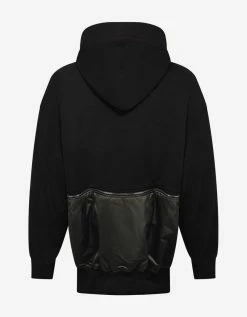Palm Angels Black Hybrid Hoodie Clothing