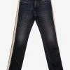 Wholesale π Palm Angels Black π Jeans With Stripes Clothing π 1 Palm Angels Black Jeans With Stripes Clothing
