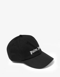 Palm Angels Black Classic Logo Cap
