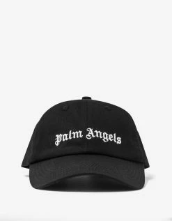 Palm Angels Black Classic Logo Cap