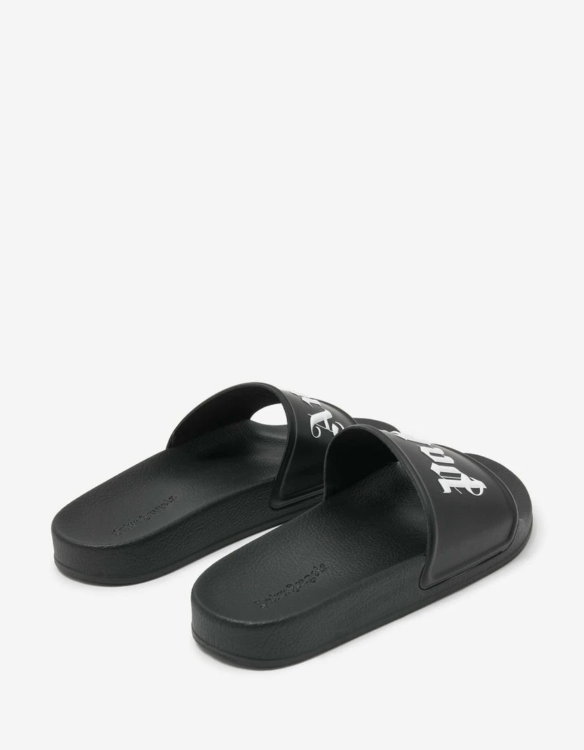 Coupon ⭐ Palm Angels Black Logo Pool Sliders 😀 8 Palm Angels Black Logo Pool Sliders