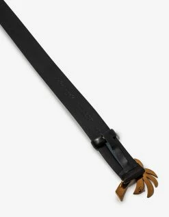 Palm Angels Accessories Black Palm Leather Belt