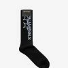 Palm Angels Black Racing Star Socks Accessories
