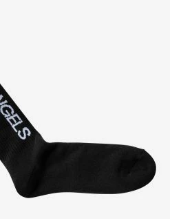 Palm Angels Black Racing Star Socks Accessories