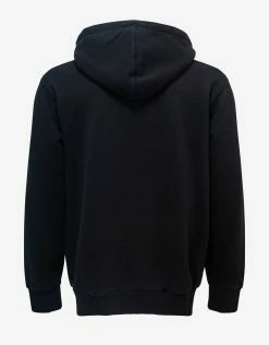 Palm Angels Clothing Black Rhinestone Sprayed Logo Hoodie