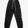 Palm Angels Clothing Black Side Logo Sweat Pants