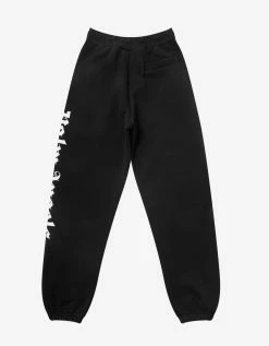 Palm Angels Clothing Black Side Logo Sweat Pants