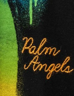 Palm Angels Clothing Black Sprayed Palm Classic T-Shirt