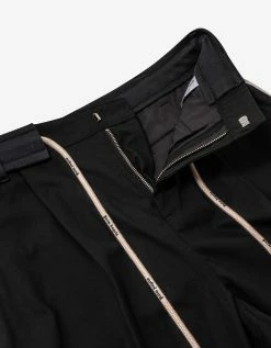 Palm Angels Clothing Black Track Belt Pants