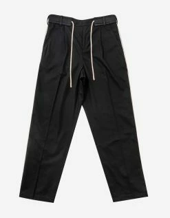 Palm Angels Clothing Black Track Belt Pants