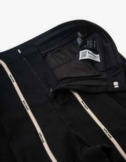 Palm Angels Black Track Belt Pants Clothing