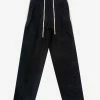 Palm Angels Black Track Belt Pants Clothing