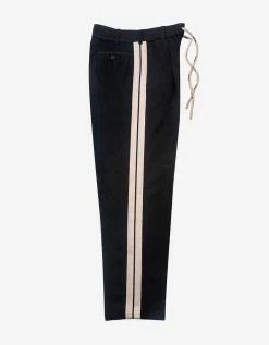 Palm Angels Black Track Belt Pants Clothing