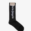 Palm Angels Accessories Black Vertical Logo Socks
