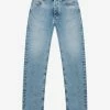 Palm Angels Clothing Blue Back Logo Print Jeans