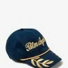 Palm Angels Blue Logo Embroidery Commander Cap Accessories