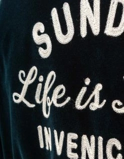 Palm Angels Blue Sunday Baseball Jacket Clothing