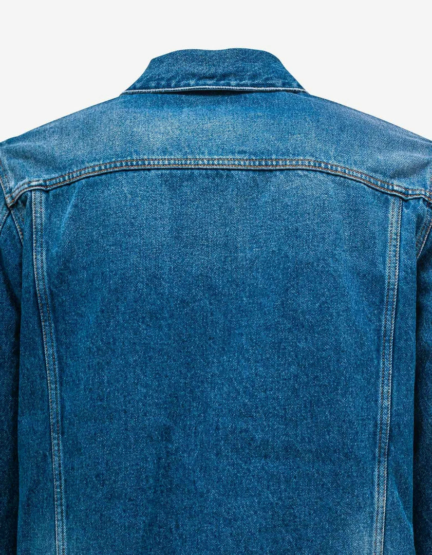 Best Pirce ✔️ Palm Angels Clothing Blue Track Denim Jacket ❤️ 8 Palm Angels Clothing Blue Track Denim Jacket