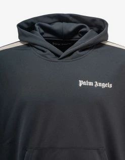 Best Sale 🧨 Palm Angels Dark Grey Classic Track Hoodie 🎁 9 Palm Angels Dark Grey Classic Track Hoodie