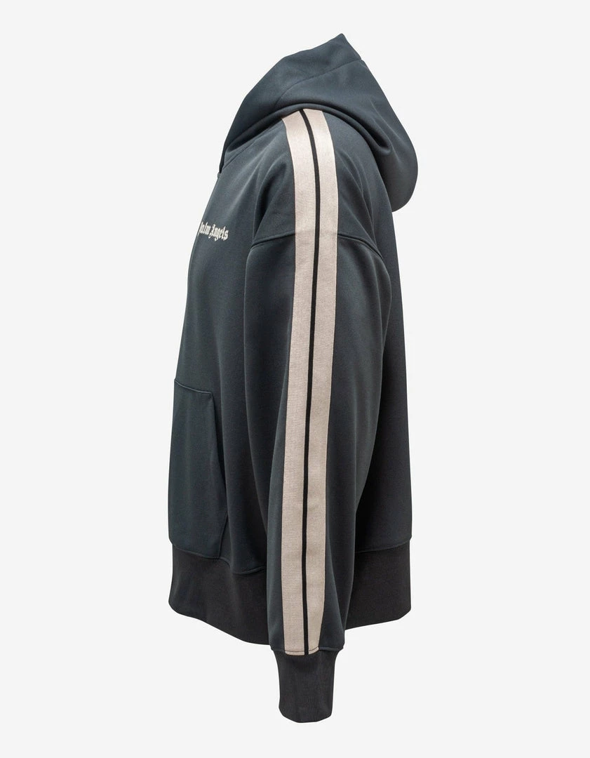 Best Sale 🧨 Palm Angels Dark Grey Classic Track Hoodie 🎁 7 Palm Angels Dark Grey Classic Track Hoodie