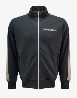 Palm Angels Clothing Dark Grey Classic Track Jacket
