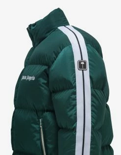 Palm Angels Green Classic Track Down Jacket Clothing