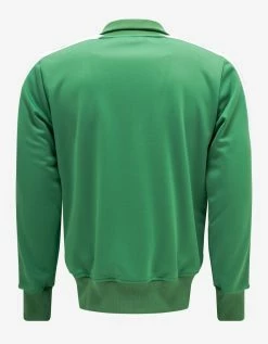 Palm Angels Green Track Jacket With Stripes