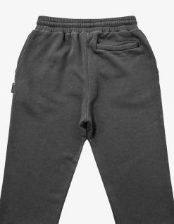 Palm Angels Grey Curved Logo Sweat Pants Clothing