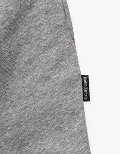 Palm Angels Grey Curved Logo Sweat Pants Clothing