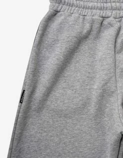 Palm Angels Grey Curved Logo Sweat Pants Clothing