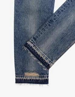 Palm Angels Light Blue Malibu Distressed Jeans Clothing