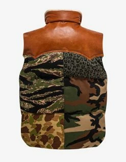 Palm Angels Clothing Patchwork Print Gilet