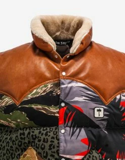 Palm Angels Clothing Patchwork Print Gilet