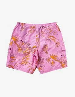 Palm Angels Pink Abstract Palms Swim Shorts Clothing