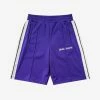 Palm Angels Purple Classic Track Shorts Clothing