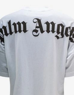 Palm Angels Clothing White Logo Oversized T-Shirt